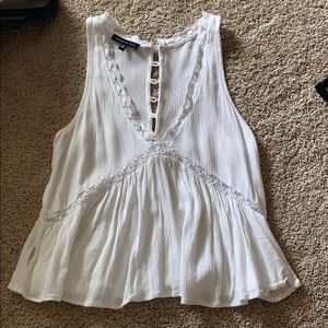 White Blouse Tank Top